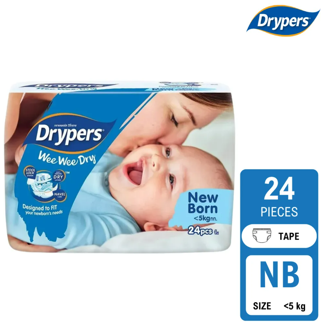 Drypers NB - Diapers for New Born Babies 24 pcs