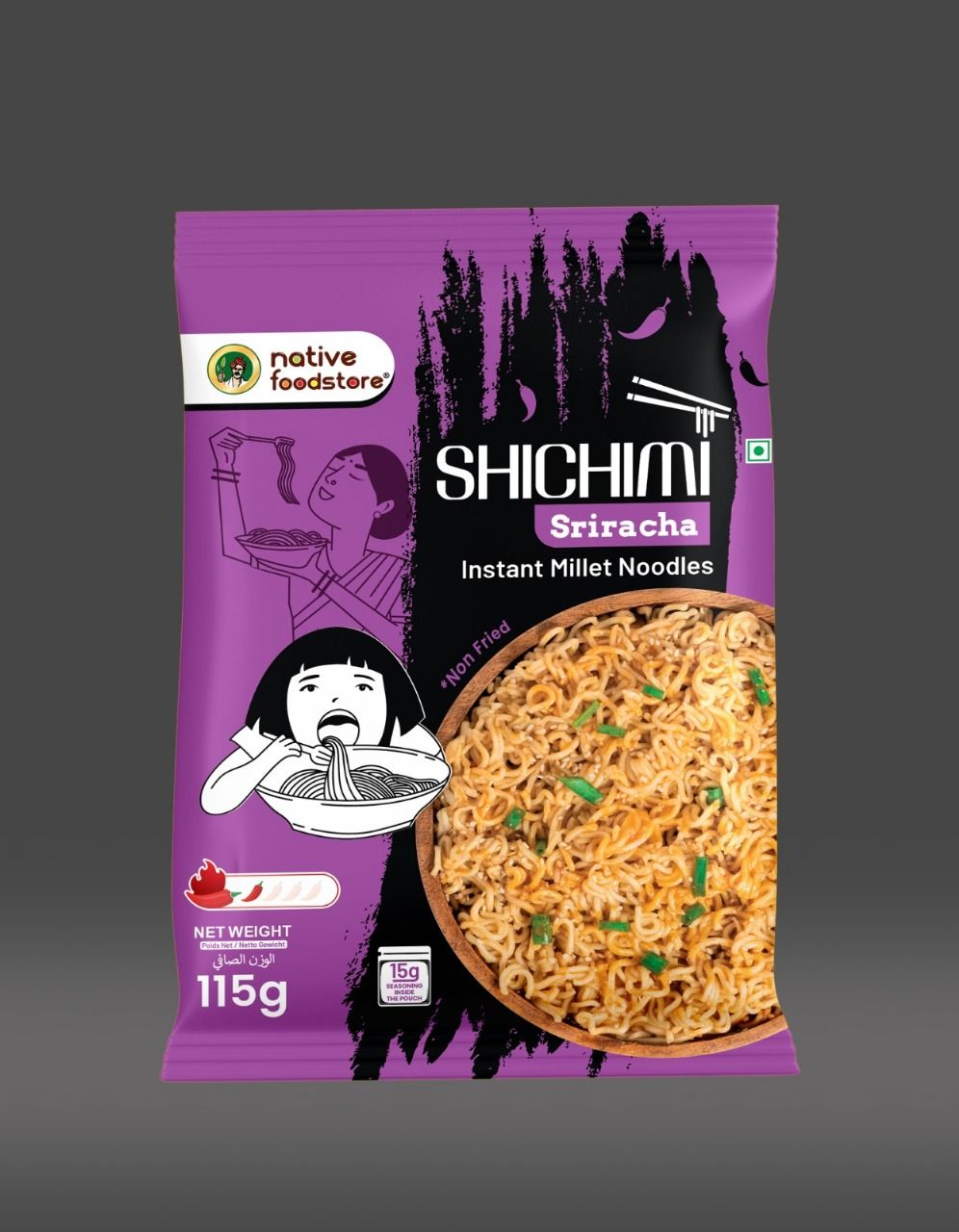 Shichimi Instant Millet Noodles - Sriracha (GLUTEN FREE)