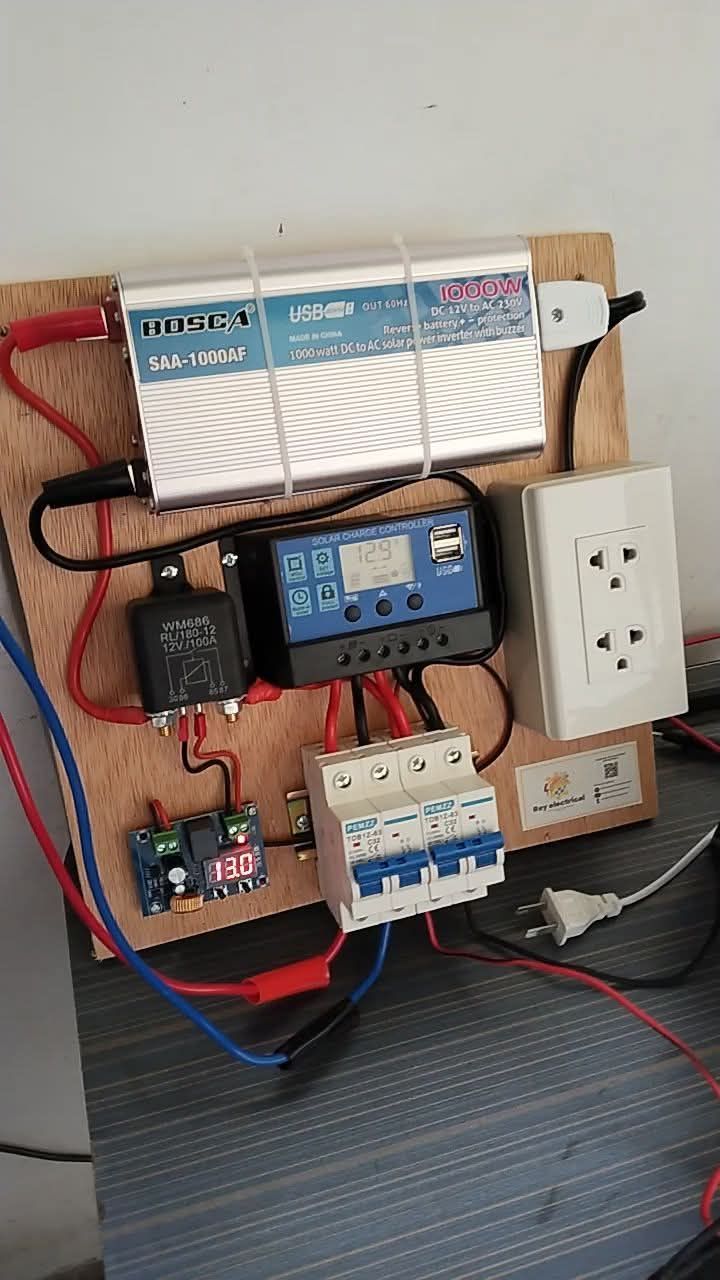 Mini solar system with 200watt solar panel