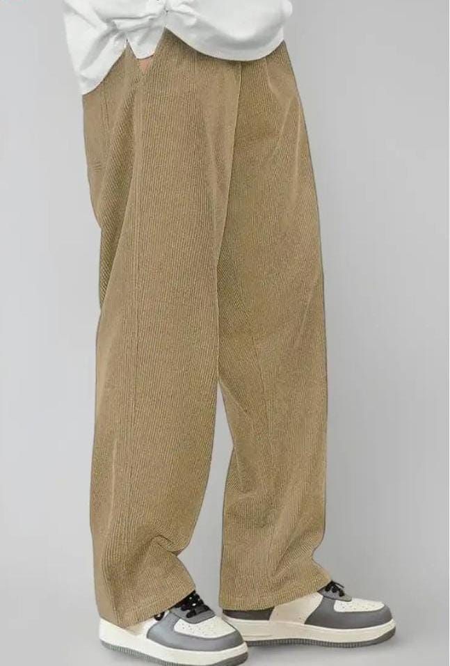 SMOWKLY Men's Premium Polycotton Causal Baggy Fit Jogger || Lightweight & Flexible Elastic Waist with Drawstring || Wrinkle-Free Comfortable Trouser Pant for Regular Wear