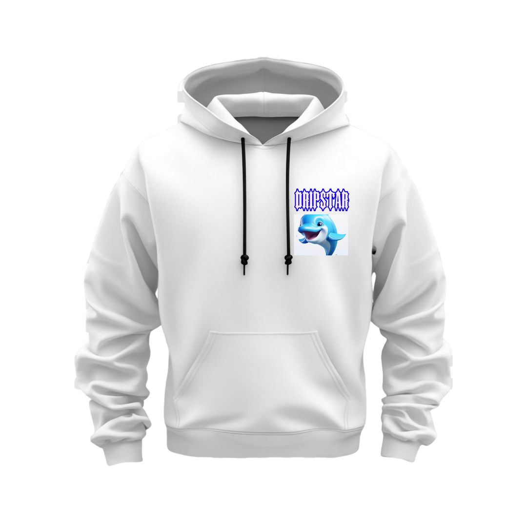 Dripstar Smiley Blue Dolphin Hoodie