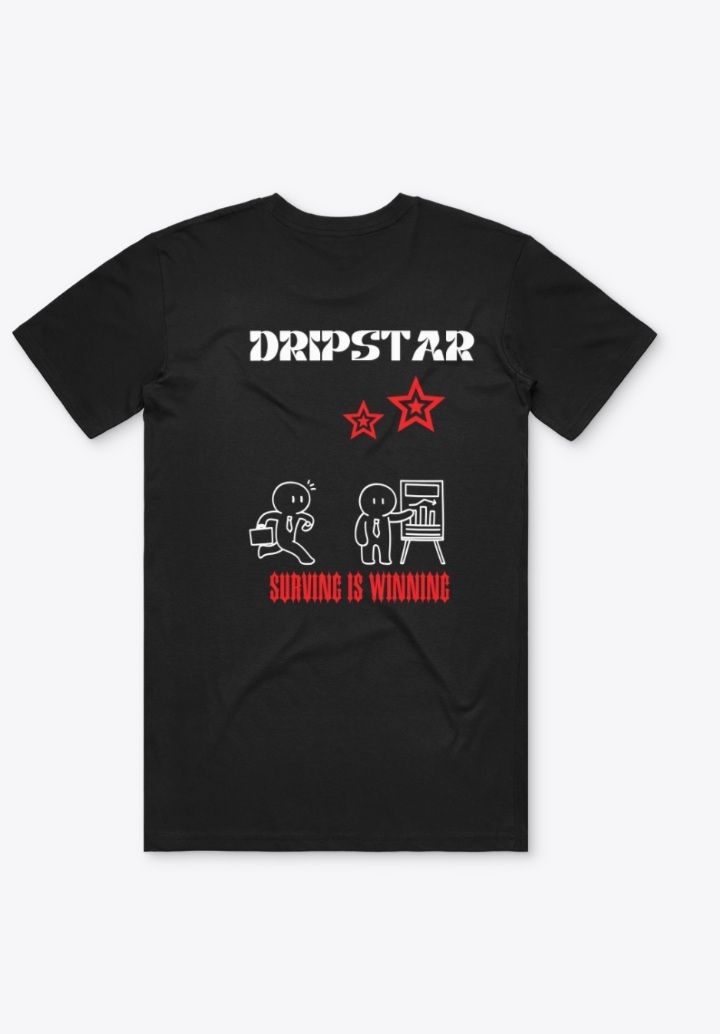 Surviving is Winning Tee- Black 