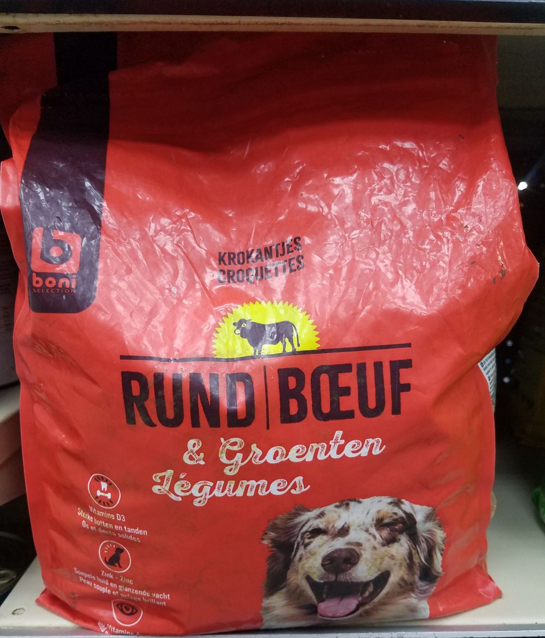 Boni Sel Chien Croq. Bœuf/Leg. Ad 4kg