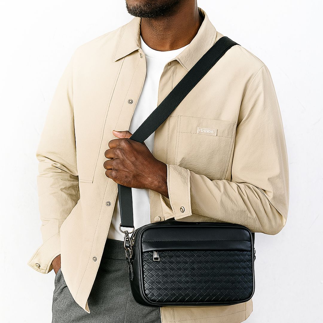 Sac à Bandoulière décontracté en cuir PU de haute qualité pour homme