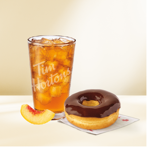 Single Combo B (1 Iced Peach Tea + 1 Donut) 