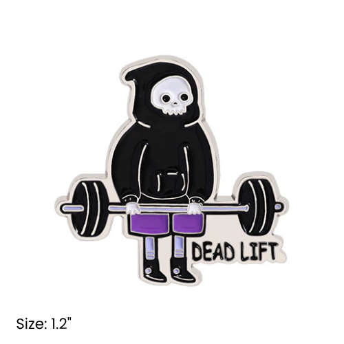 Dead Lift Skeleton Pin