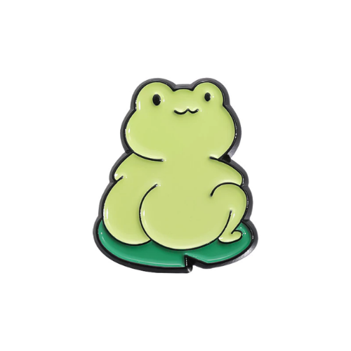 Posing Frog Pin
