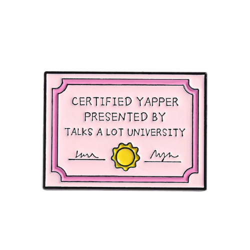 Yapper Certificate Pin
