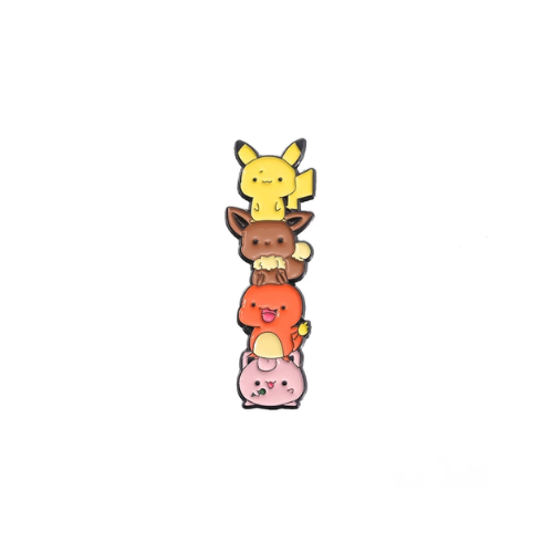 Pikachu, Eevee, Charizard, Jigglypuff Pokemon Pin