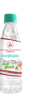 THREE  LEG COOLING WATER PEACH LESS SUGAR 320ML