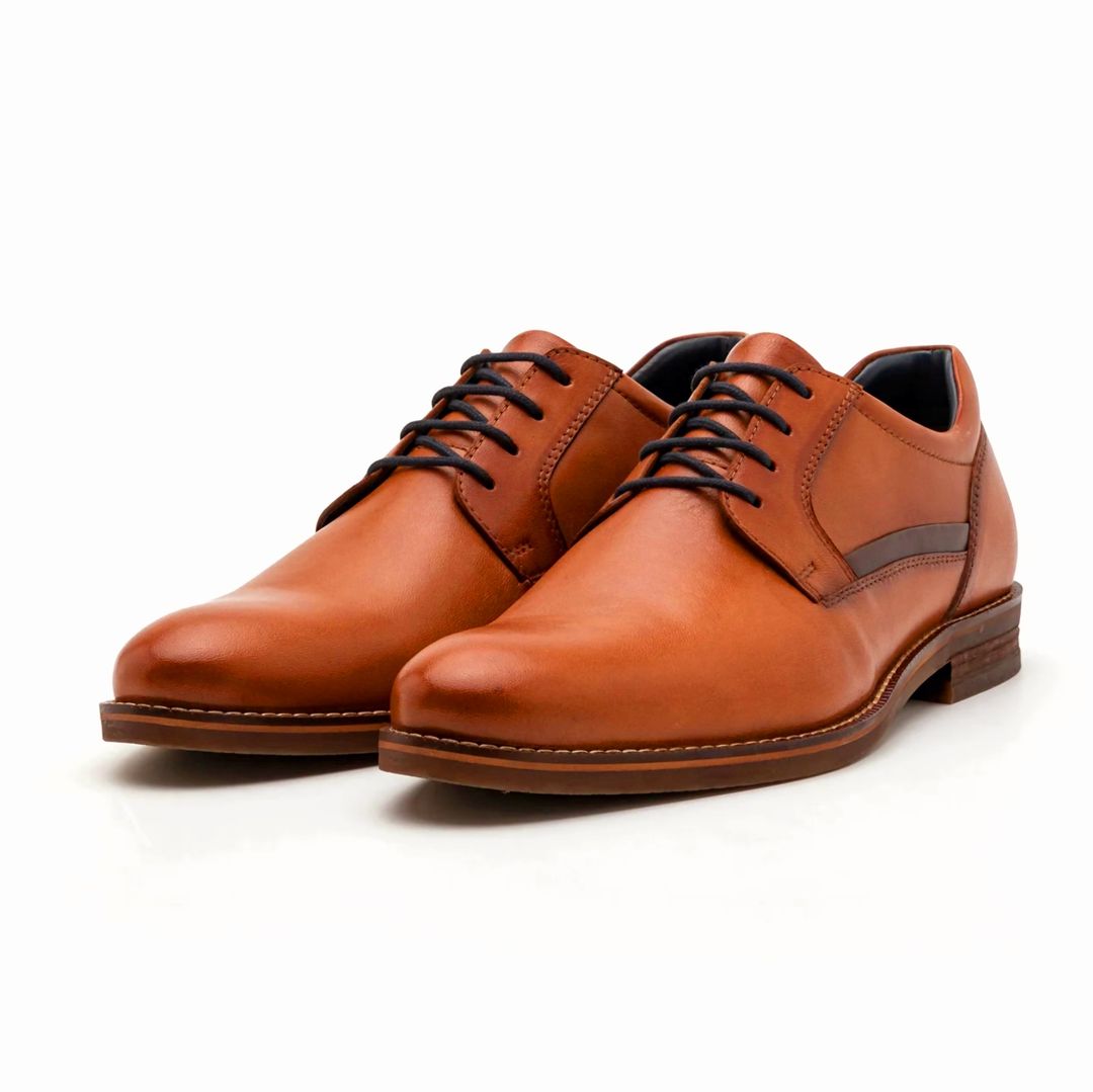 Derbies Leather - Cognac 