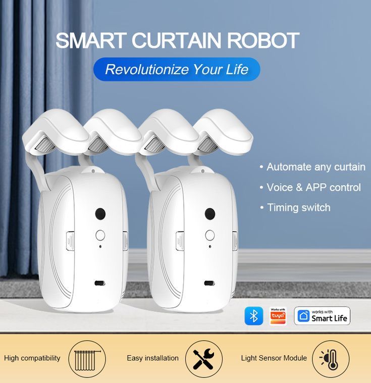 Labor-saving Wireless Remote Control Switch Curtain Robot Roman Rod Electric Automatic Curtain Opener Robot