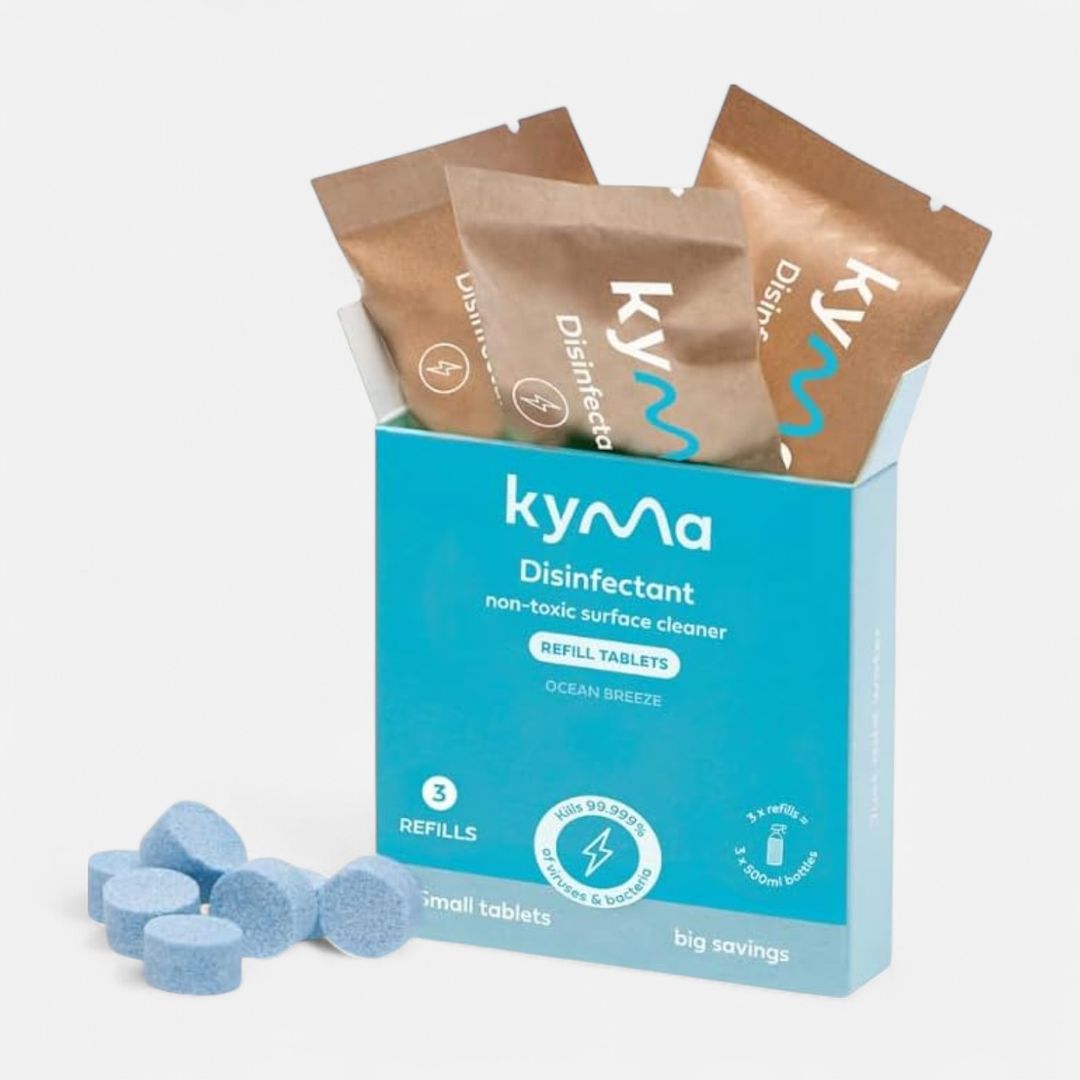 Kyma Mint Disinfectant Cleaner Refill Packs 35g (3 x 500ml)