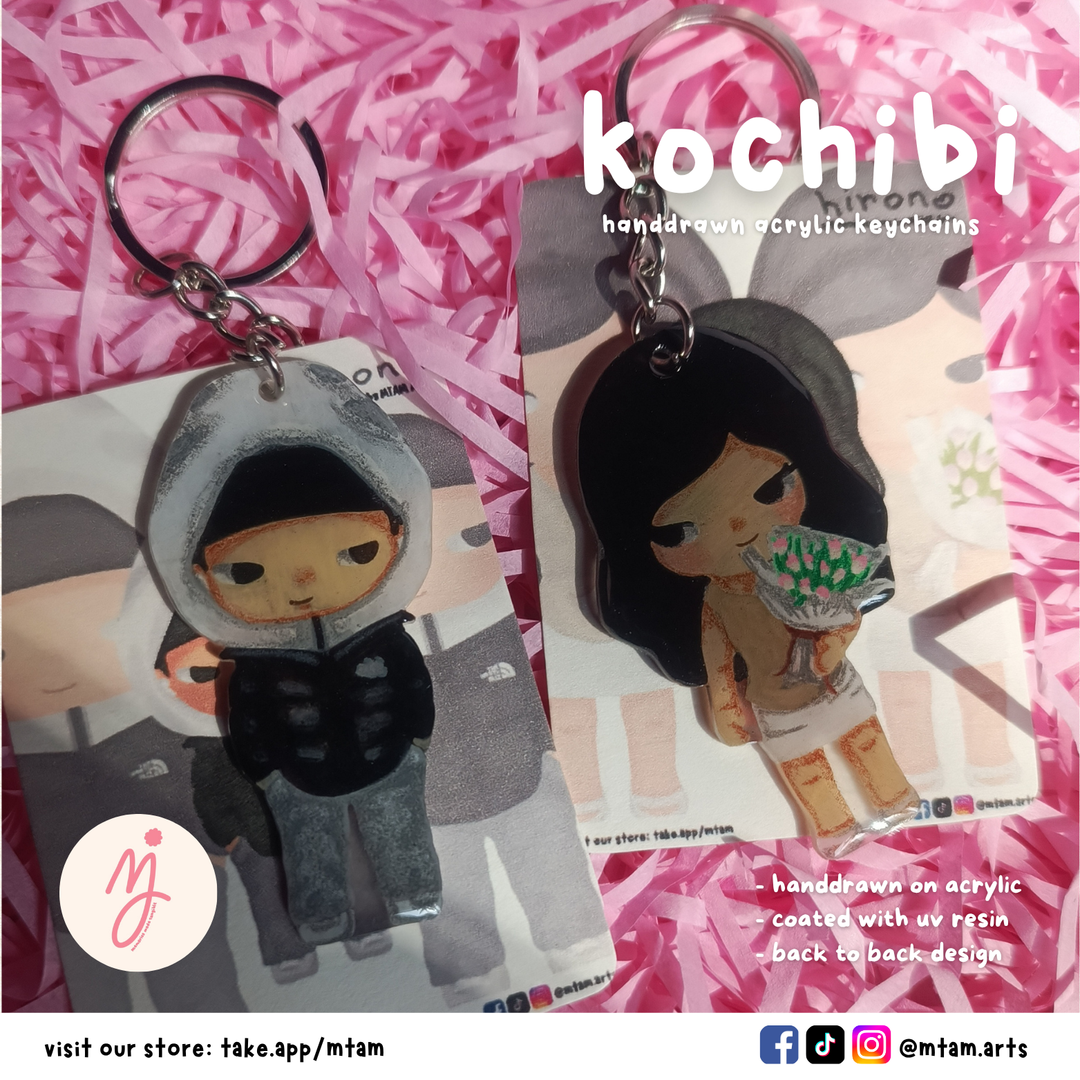 Handdrawn Kochibi Acrylic Keychains