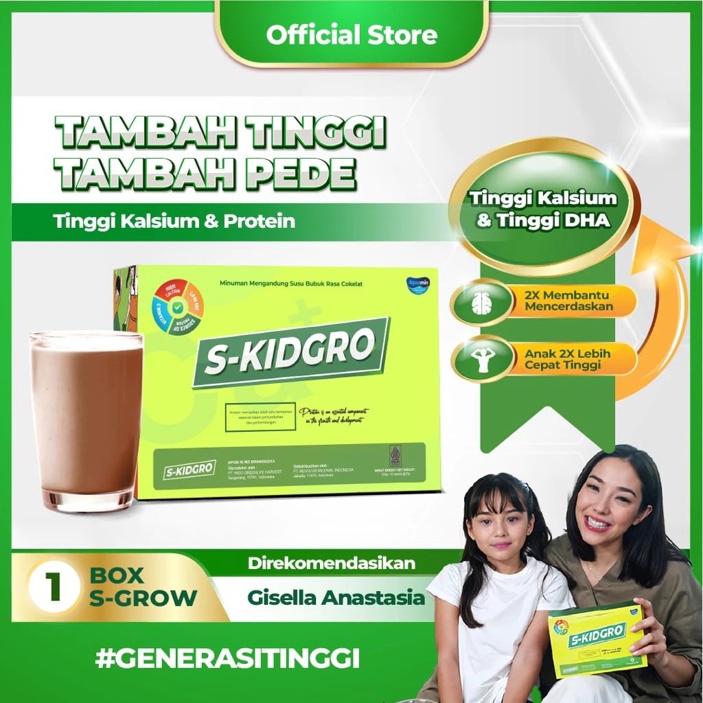 S-KIDGRO Peninggi Badan Terbaik Untuk Anak
