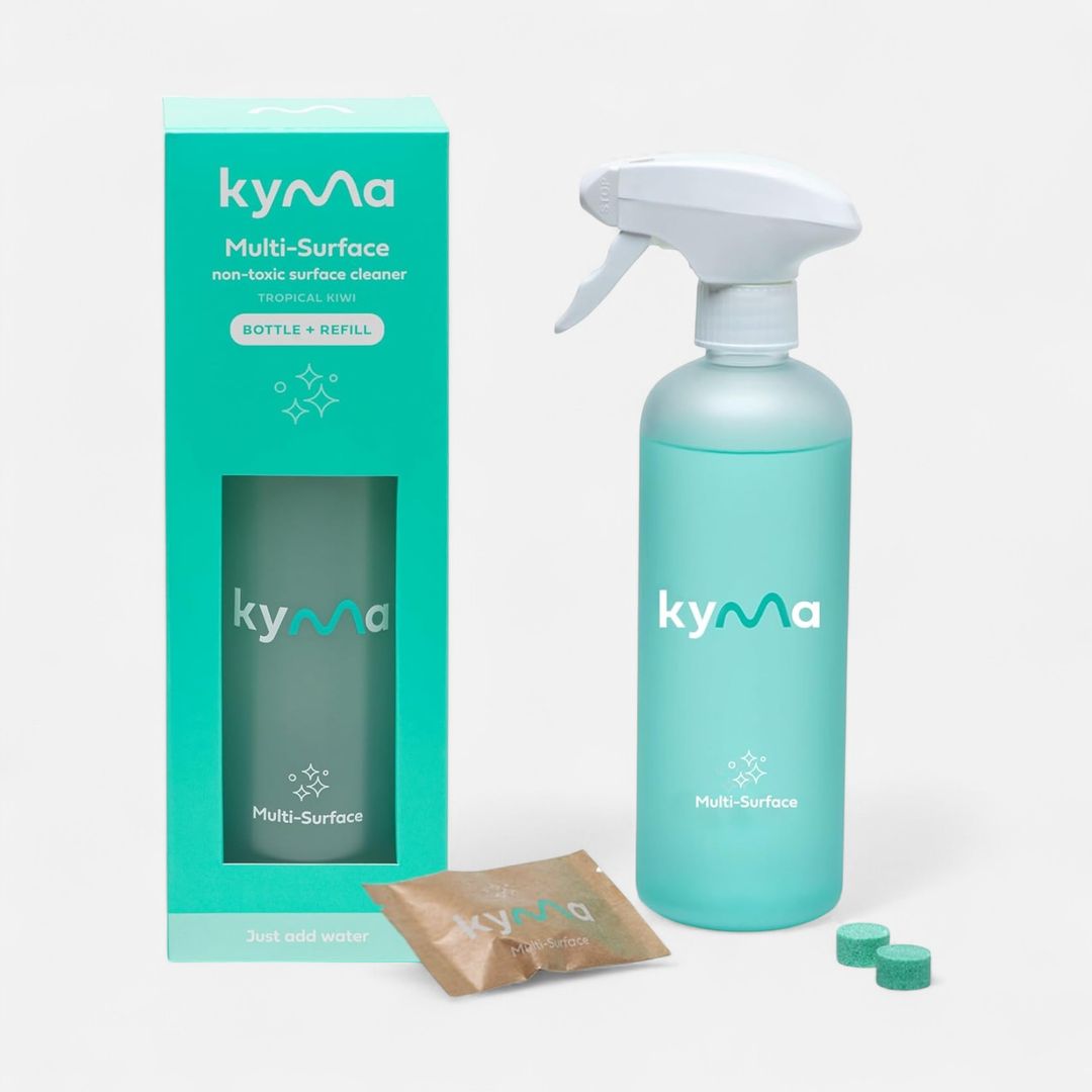 Kyma Mint Disinfectant Cleaner 500ml (Single Bottle Box 1pc + Refill, 115g)
