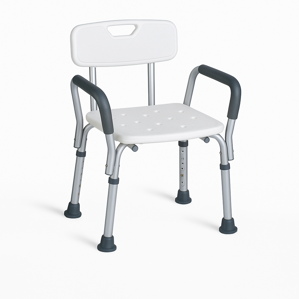 Chaise de douche avec accoudoirs
