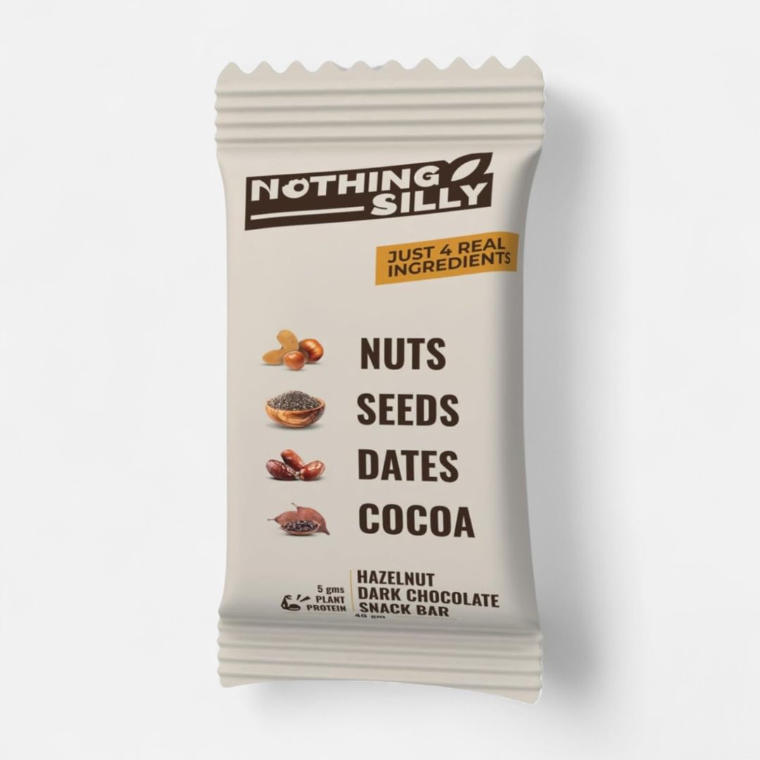 Nothing Silly Hazelnut Dark Chocolate 40g