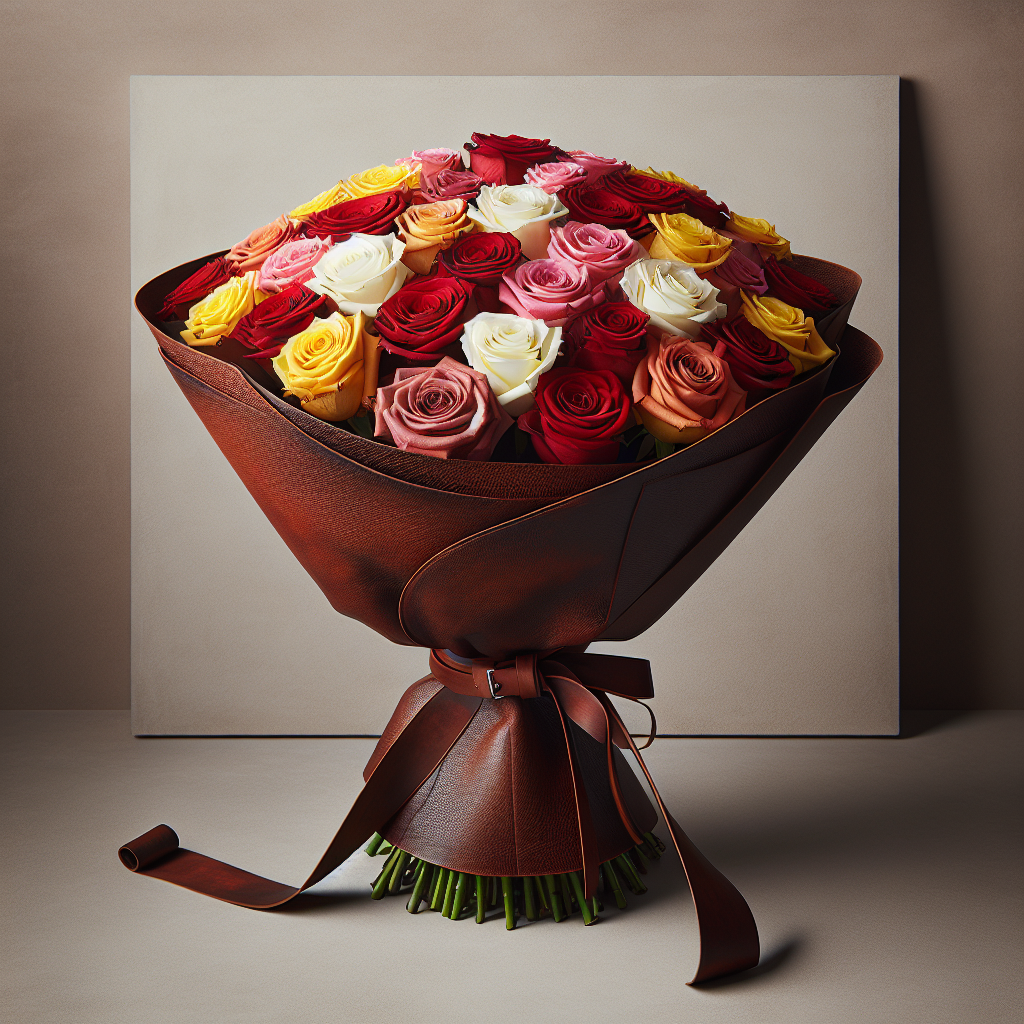 Roses and Brown Leather