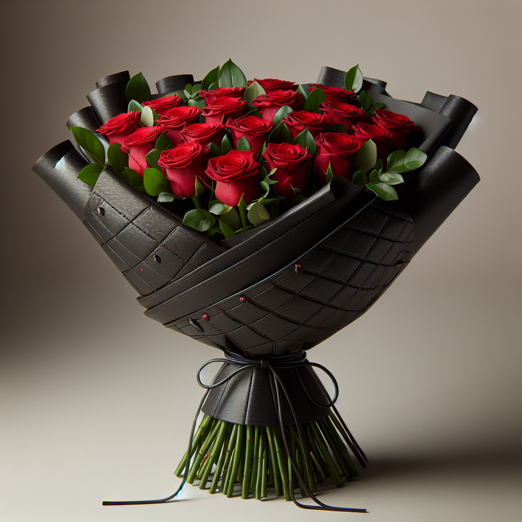 Roses and Black leather