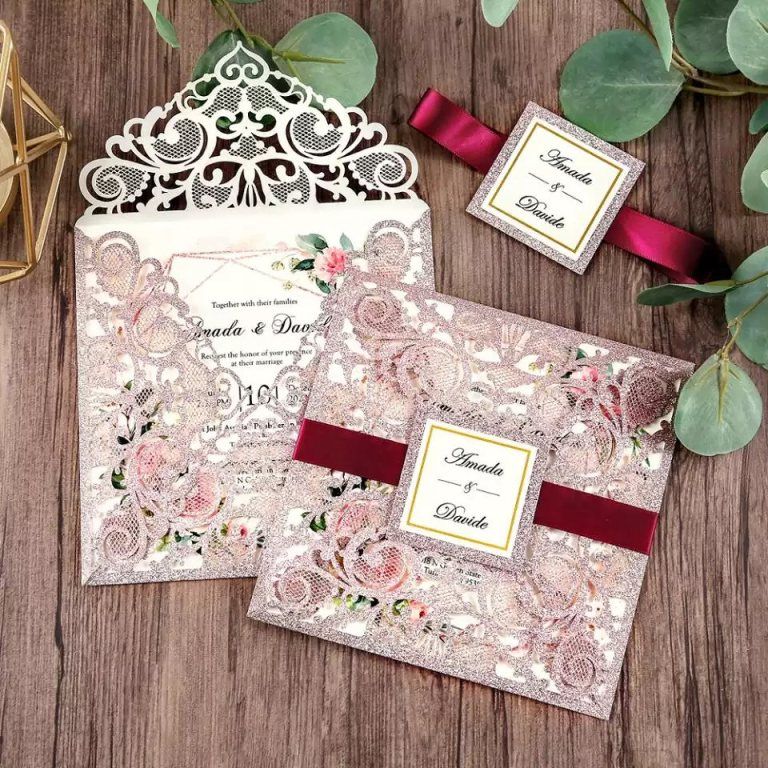 Rose Lace Card