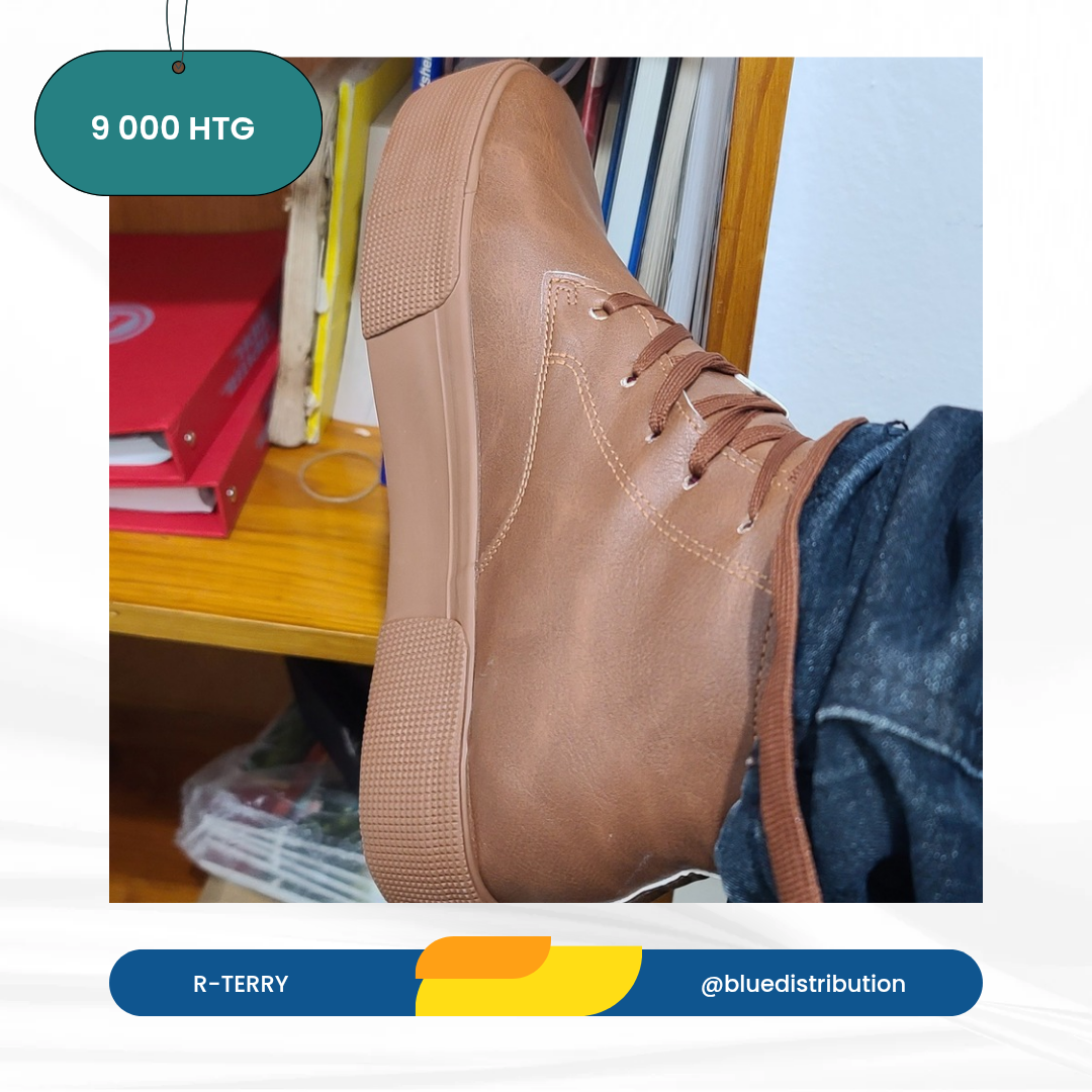 Bottes marron cuir 