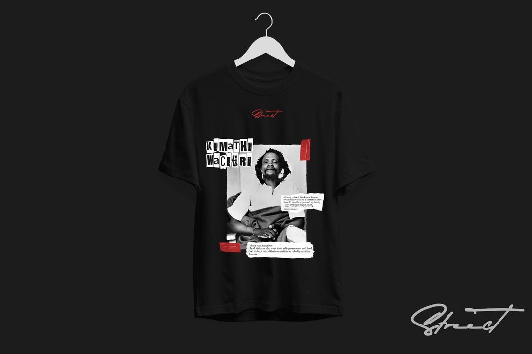 Dedan Kimathi black oversize tshirt