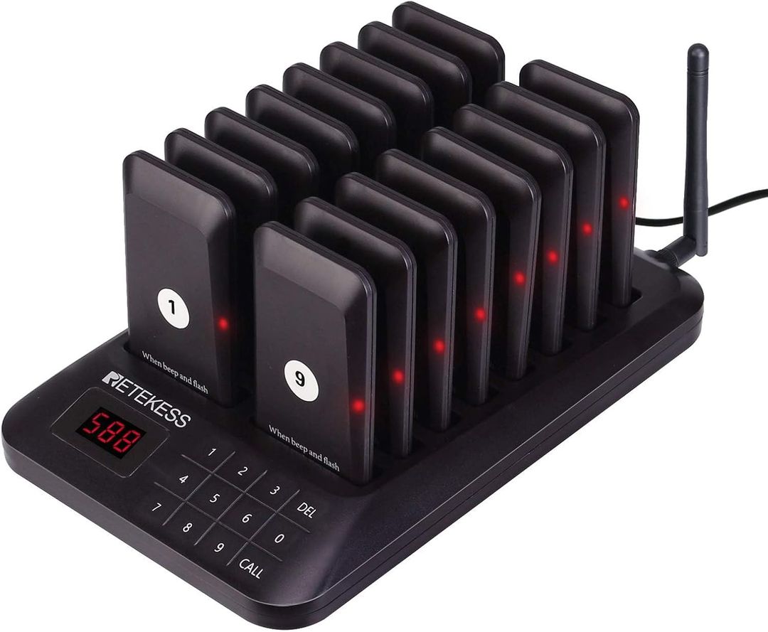 Pack complet de 16 Bipeurs, Système de Bipeur Retekess  TD157