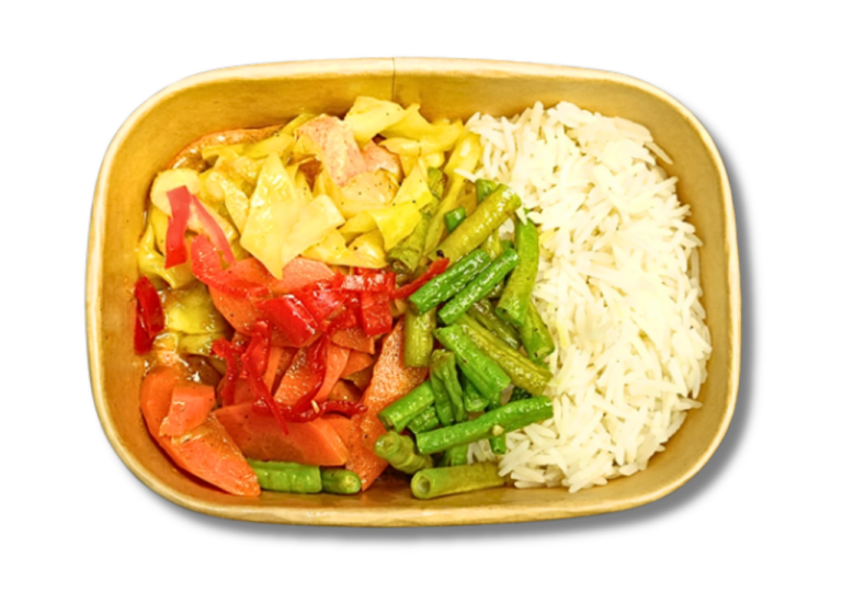 Rendang Chicken with Long Grain Rice