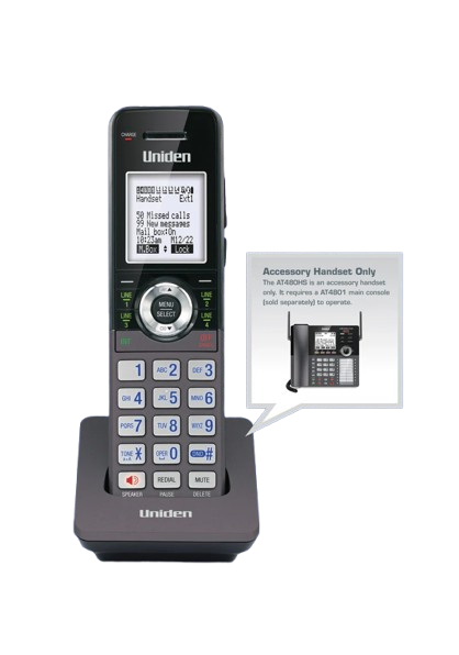 Uniden Standard téléphonique sans Fil 4 lignes Combiné AT480HS