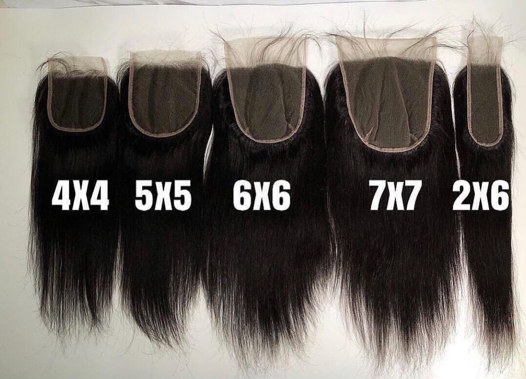 Raw hair closure lace HD 2x6 4x4 5x5 6x6 7x7