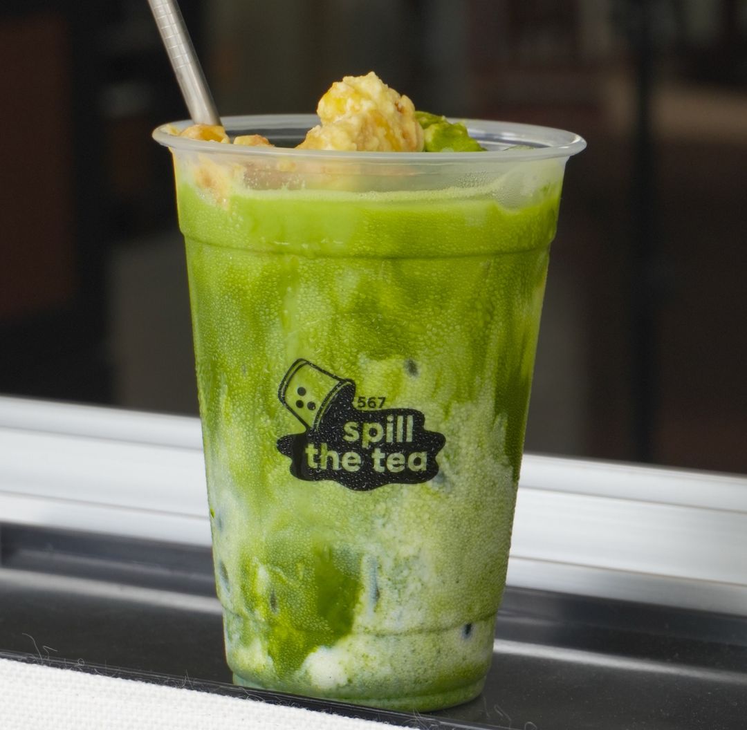 Banana Pudding Matcha Latte