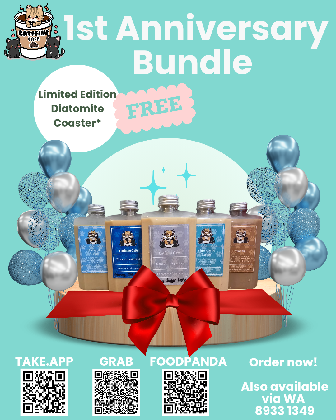 Anniversary 5 x Coffee Bundle (Free 1 random coaster)