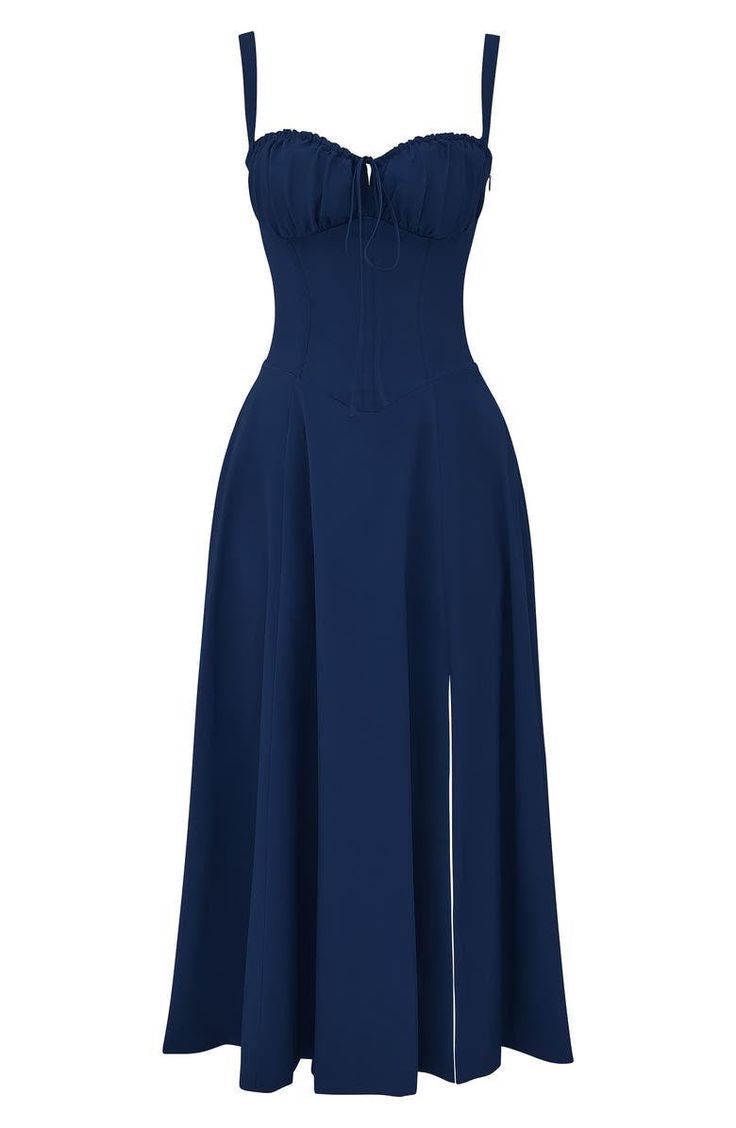 Nouvelle robe longue de soirée à col en V de couleur unie pour femmes