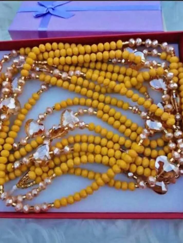 Yellow Waist beads