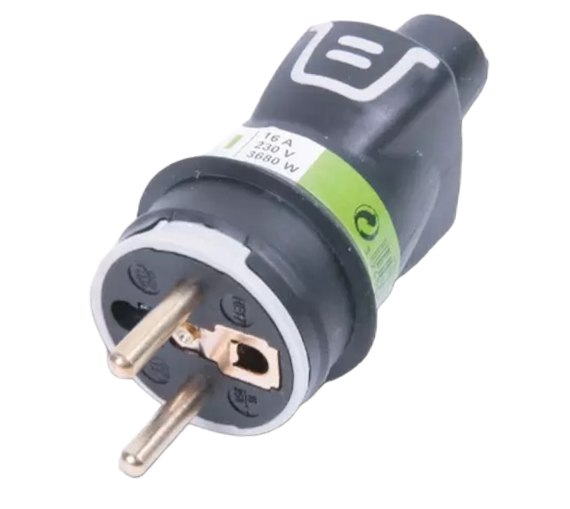 Fiche 2P+T 16A – IP44 Couleur Noir