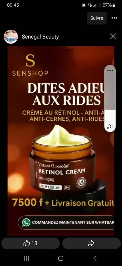 Crème au Rétinol moika 