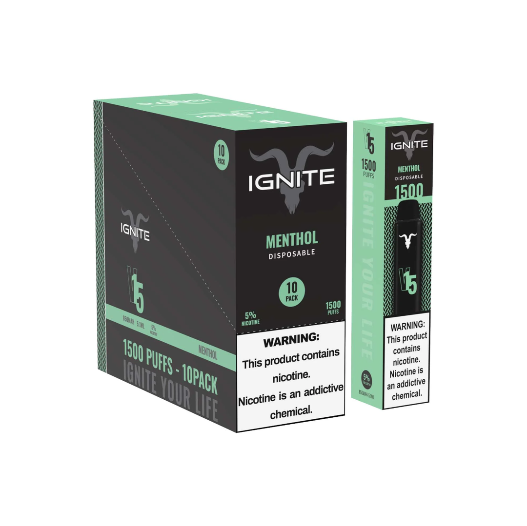 V15 Menthol Case (10 Pack)