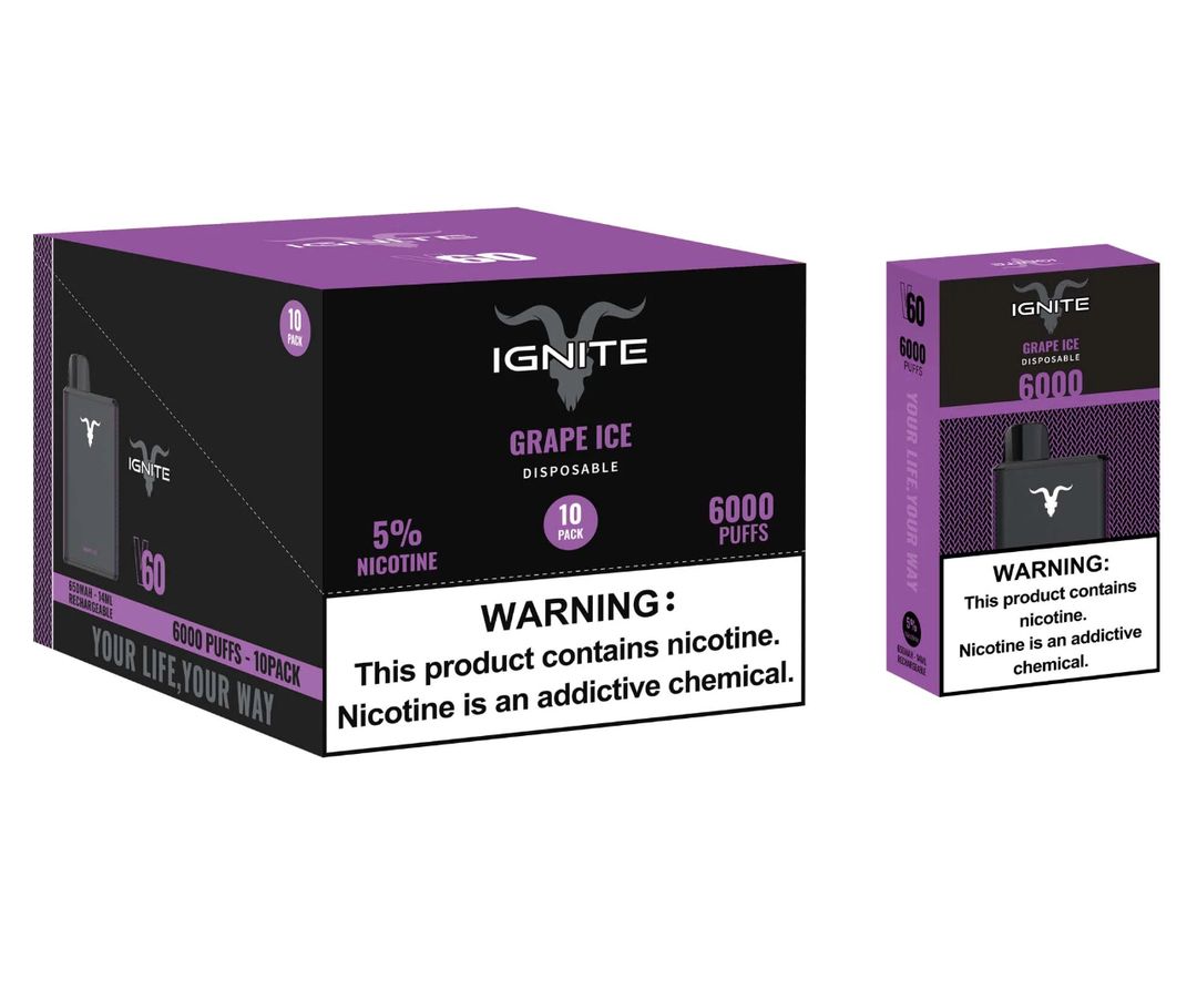 V60 Grape Ice Case (10 Pack)