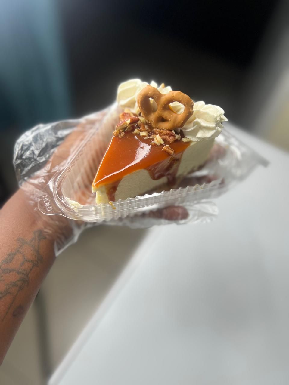 Caramel Cheesecake Slice