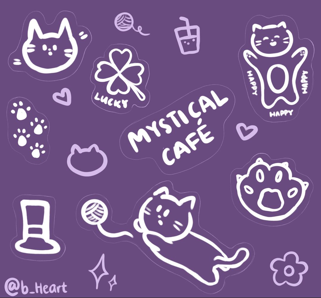 [PRE-ORDER] Mystical Kitten Playtime | Sticker Sheet