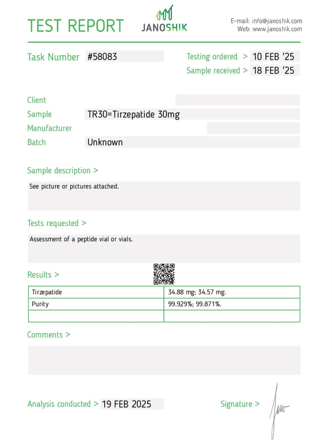 Tirzepatide (Mounjaro) 30mg