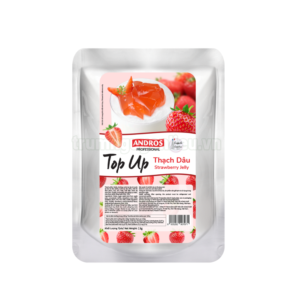 Andros Strawberry Top Up Jelly 1kg