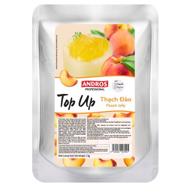 Andros Peach Top Up Jelly 1kg