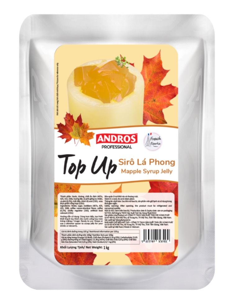 Andros Maple Flavoured Top Up Jelly 1kg