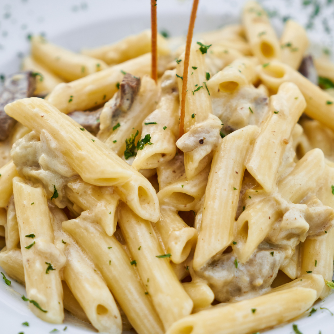 Creamy Biltong & Cheese Pasta 