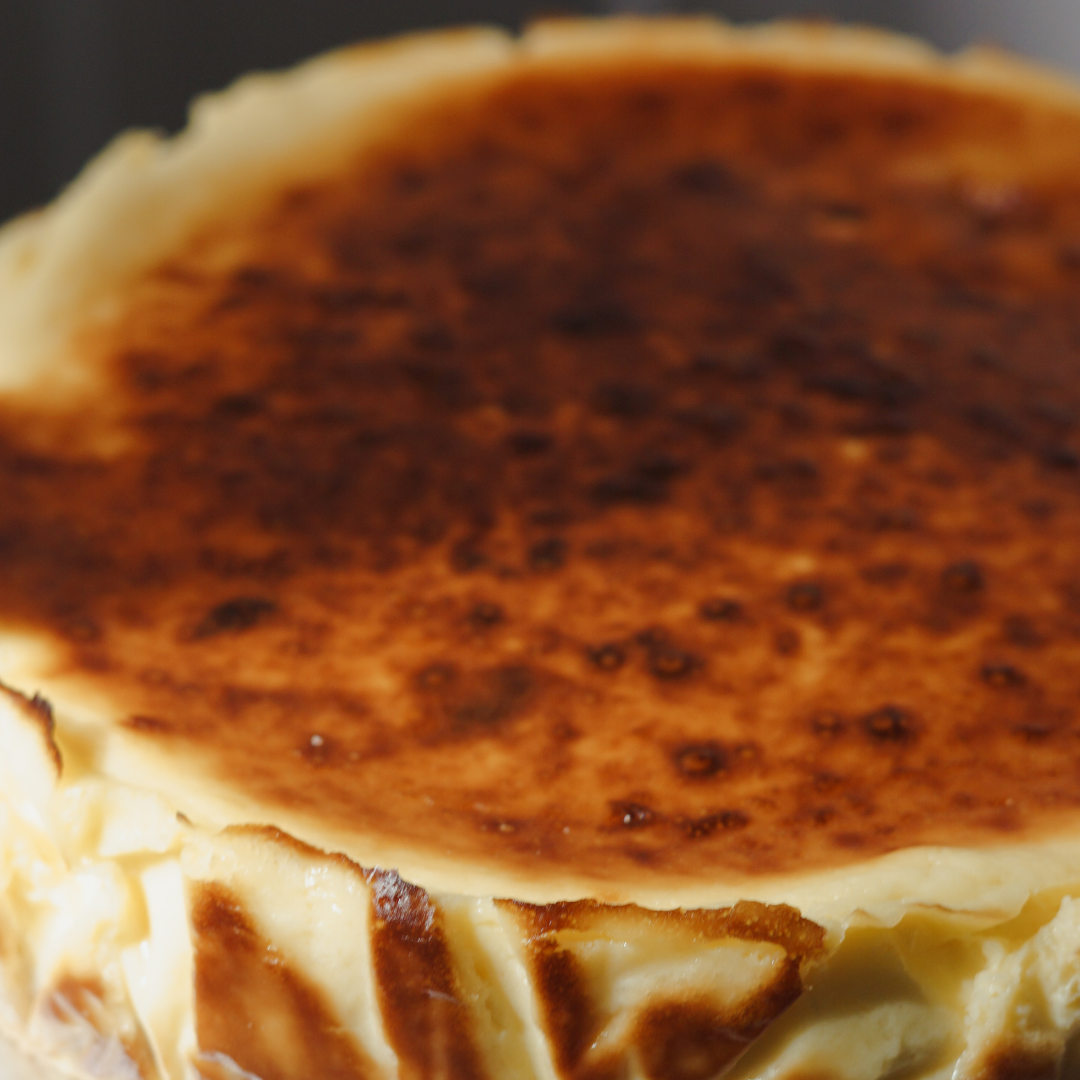 Basque Burnt Cheesecake (with 4 types of Italian cheese)