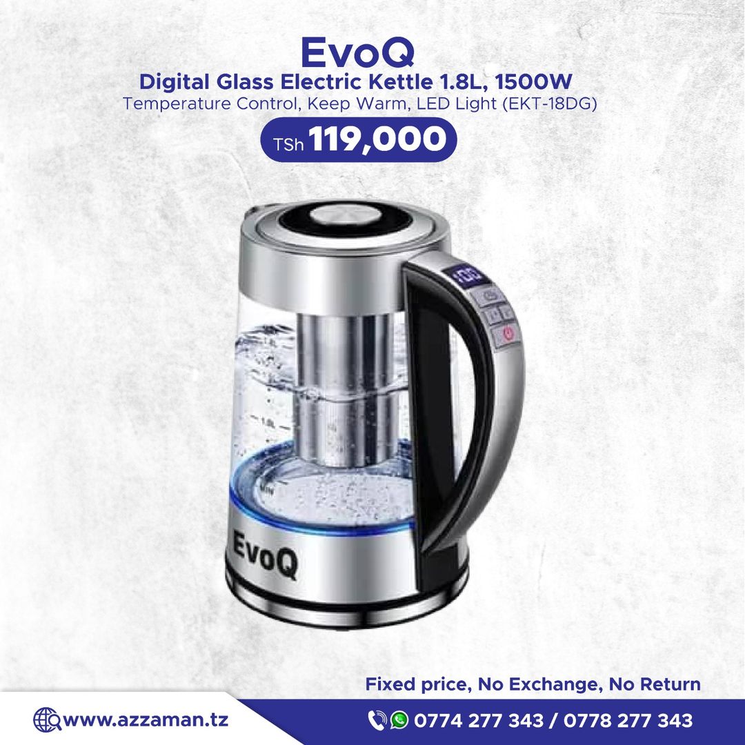 Evoq Digital Electric Kettle 1.8L