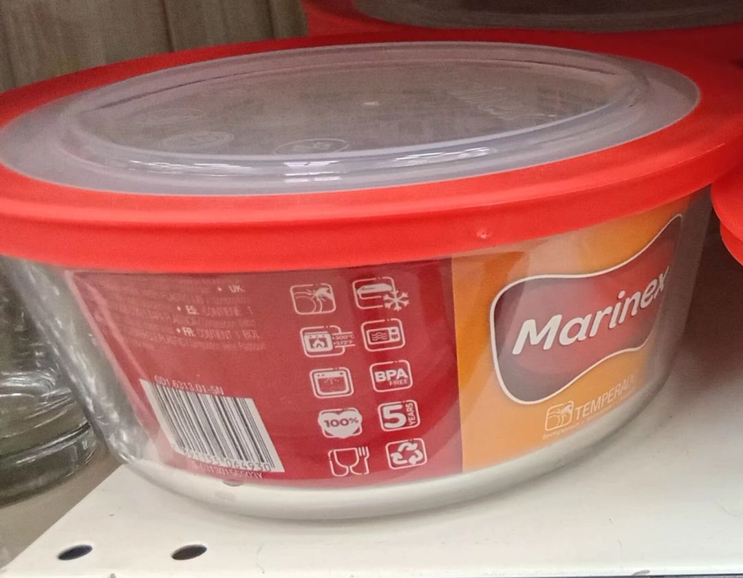 Marinex Prat. Bowl Round Med. Lid 1.2lt