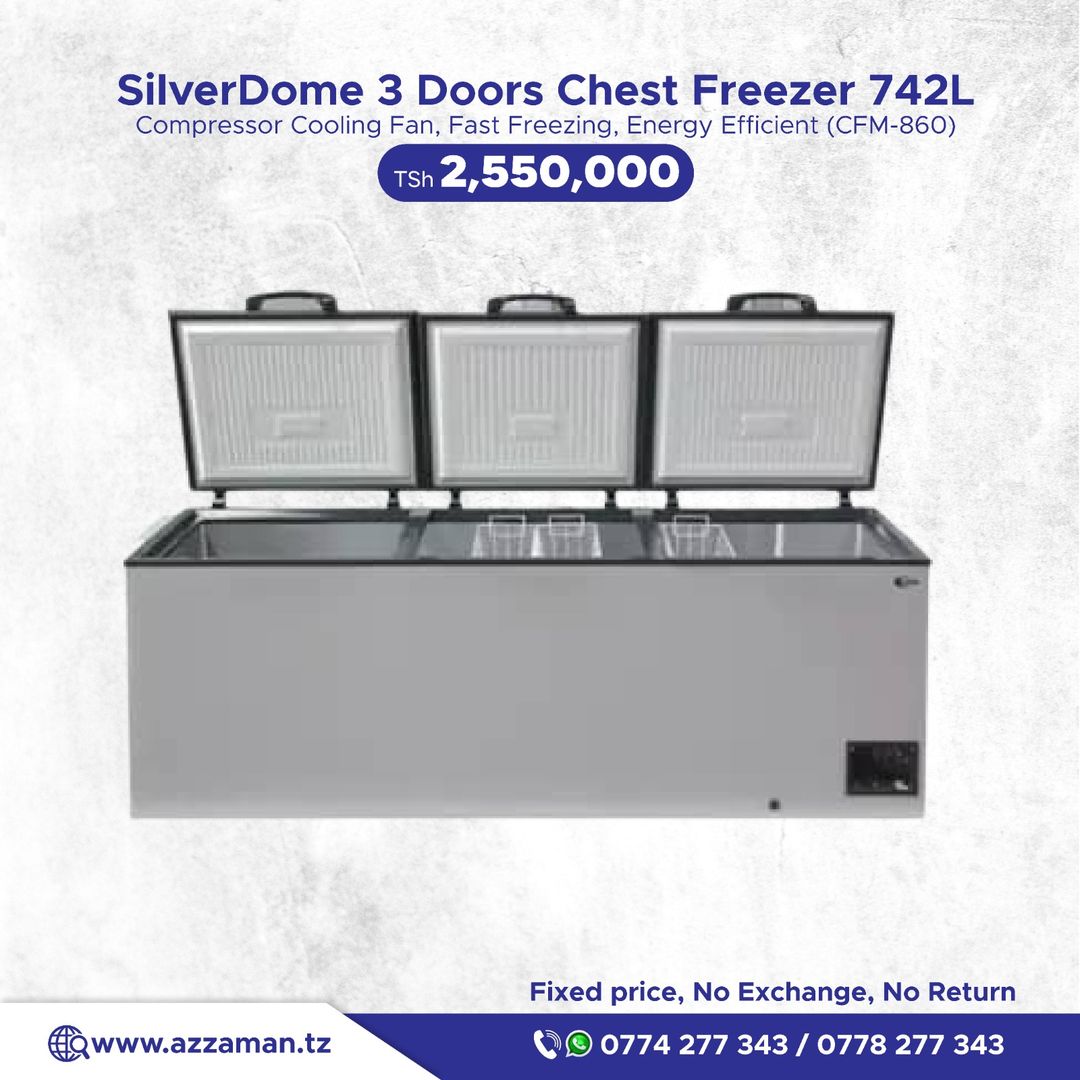 SilverDome 3 door Chest Freezer